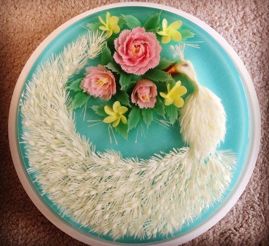 I Transform Floral Bouquets And Koi Ponds Into Edible 3d Jelly Art