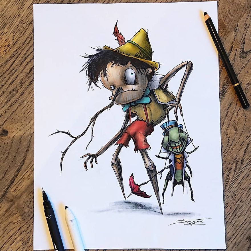 This Artist Transforms Your Favorite Character From Evil Beings That Will Destroy All Your Childhood Memories