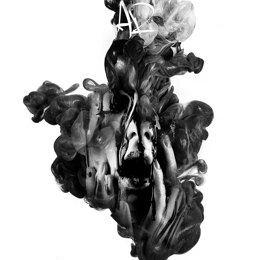 I Create Digital Artwork Using A Technique Called "Double Exposure" To Cope With Trauma In My Life