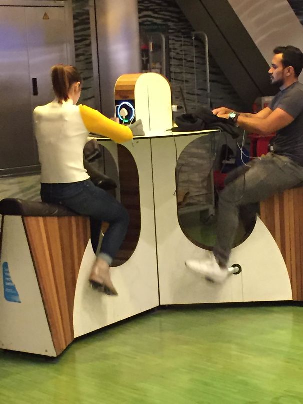 You Bike To Keep The Outlet Going, To Recharge Your Devices