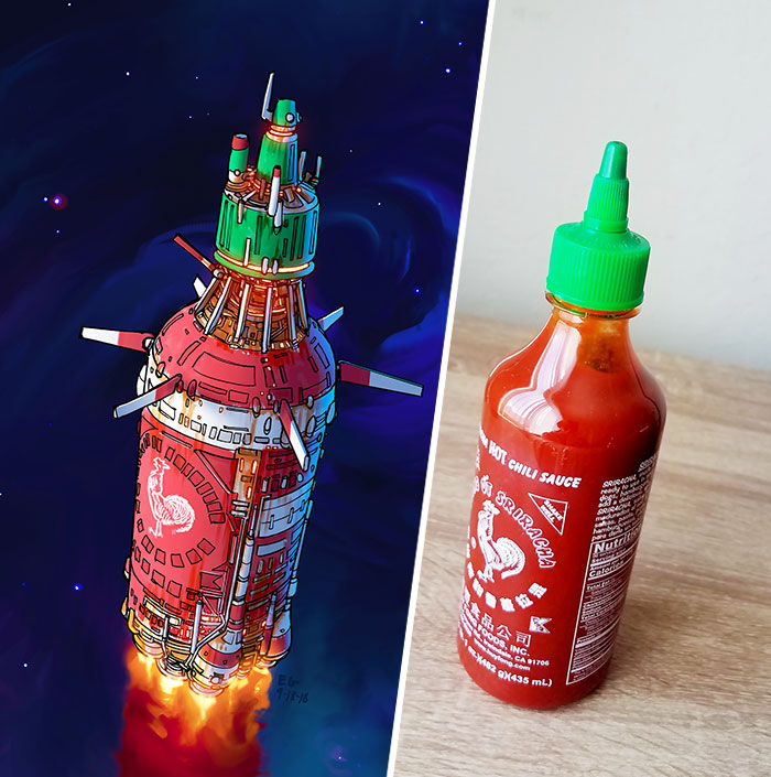 Artist Turns Everyday Objects Into Spaceship Designs, And The Result Is Out Of This World (11 Pics) Artist Turns Everyday Objects Into Spaceship Designs, And The Result Is Out Of This World (11 Pics)