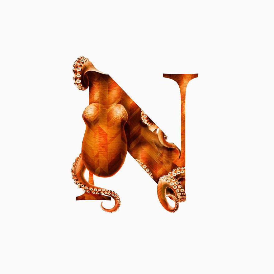 I Started Drawing Alphabet Letters To Overcome My Creative Struggles