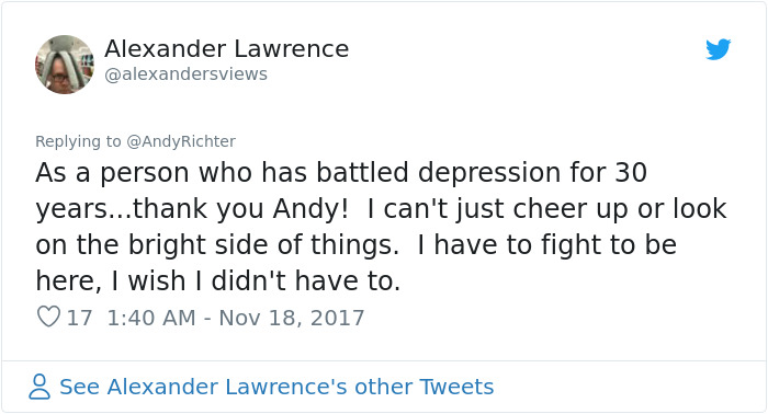 Someone Says "Depression Is A Choice", And Andy Richter's Response Is Brilliant Someone Says "Depression Is A Choice", And Andy Richter's Response Is Brilliant