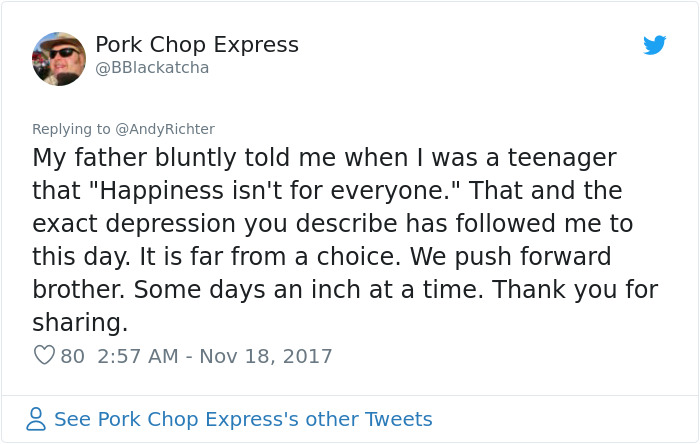 Someone Says "Depression Is A Choice", And Andy Richter's Response Is Brilliant Someone Says "Depression Is A Choice", And Andy Richter's Response Is Brilliant