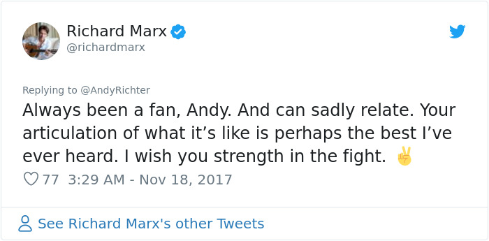 Someone Says "Depression Is A Choice", And Andy Richter's Response Is Brilliant Someone Says "Depression Is A Choice", And Andy Richter's Response Is Brilliant