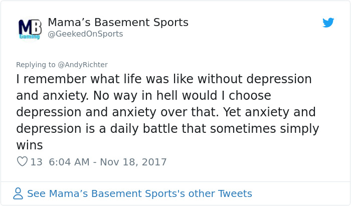 Someone Says "Depression Is A Choice", And Andy Richter's Response Is Brilliant Someone Says "Depression Is A Choice", And Andy Richter's Response Is Brilliant