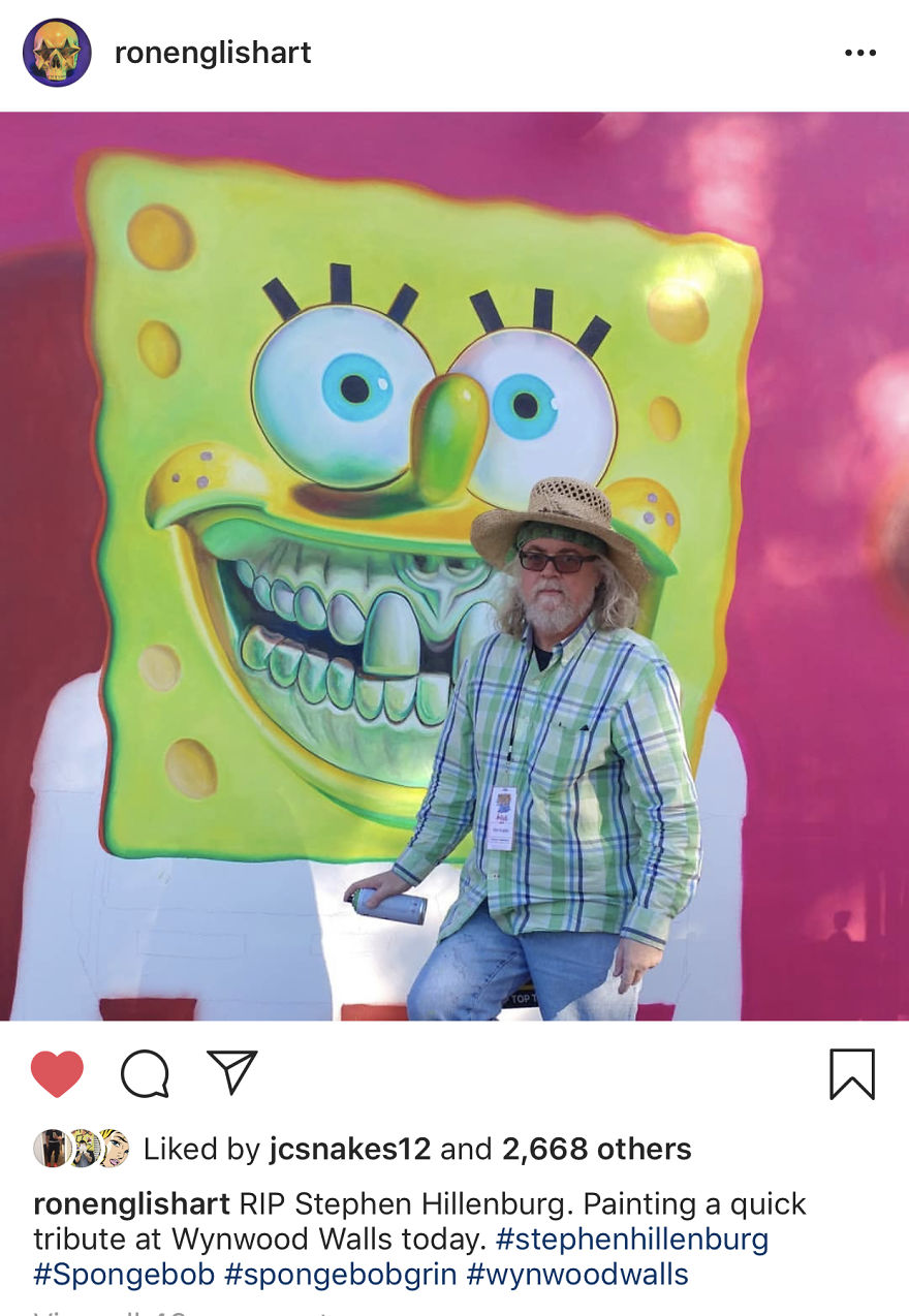 Artists Everywhere Pay Tribute To Stephen Hillenburg, With Spongebob Inspired Art