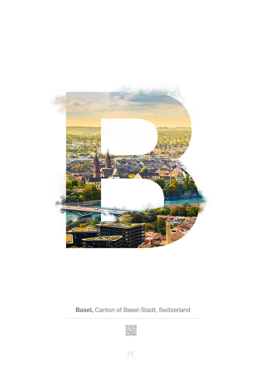 I Made This Swiss Alphabet Combining A Beautiful Landscapes With Typography