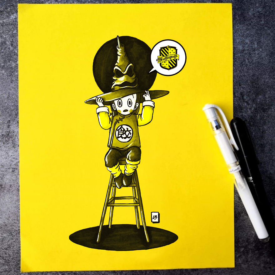 What Would Happen If The Harry Potter's Sorting Hat Shows Up In Dragon Ball's World?