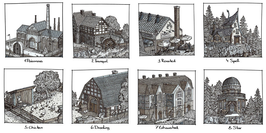 I Spent The Whole Of October Drawing A Fantasy City And Every Building Has A Story I Spent The Whole Of October Drawing A Fantasy City And Every Building Has A Story