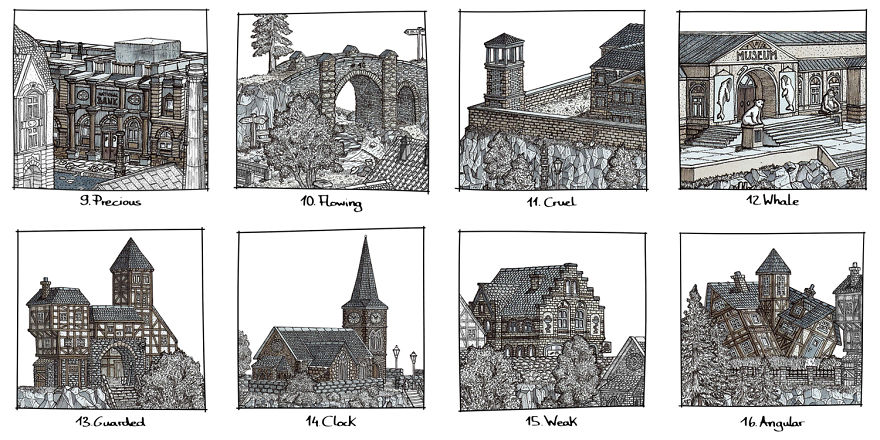 I Spent The Whole Of October Drawing A Fantasy City And Every Building Has A Story I Spent The Whole Of October Drawing A Fantasy City And Every Building Has A Story
