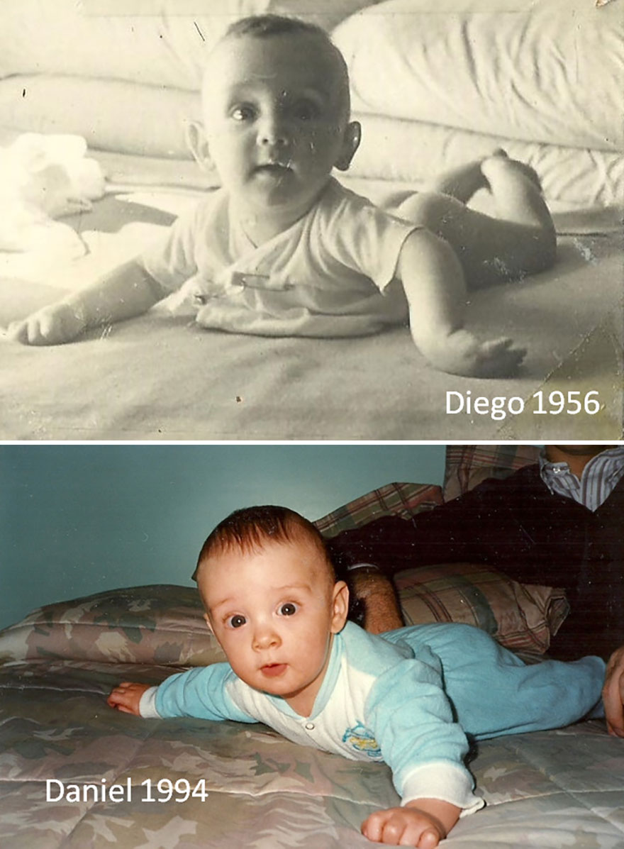 This Is Me, Diego, And My Son Dani As Babies