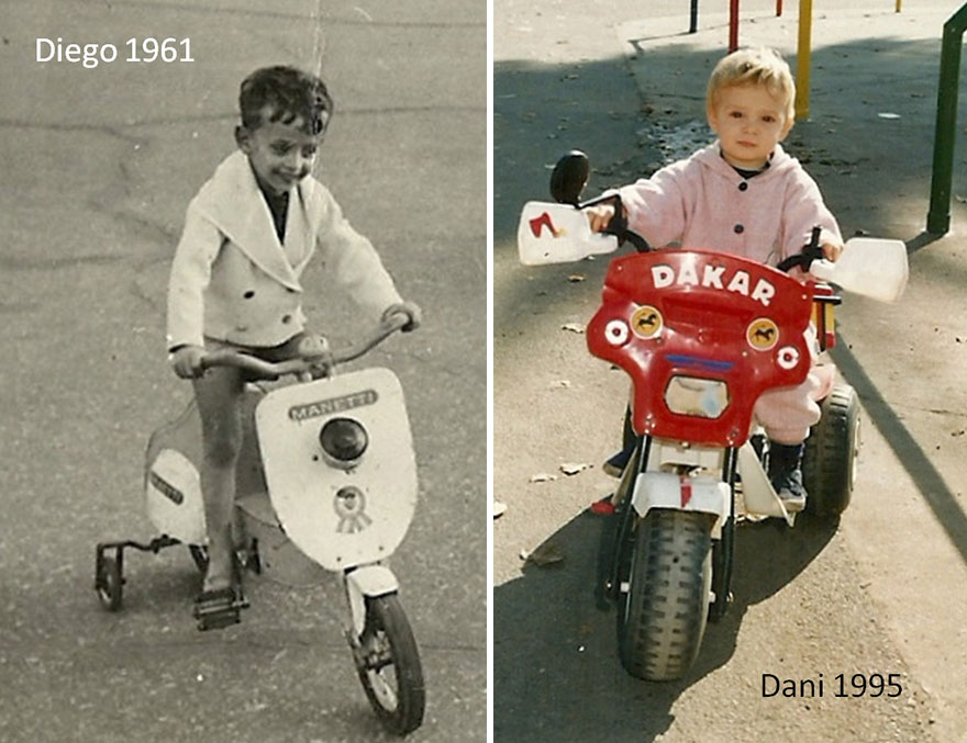 Me And My Son Dani On Motorcycle