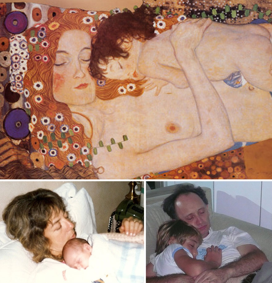 Klimt, My Wife And Myself Sleeping With Son In Arms