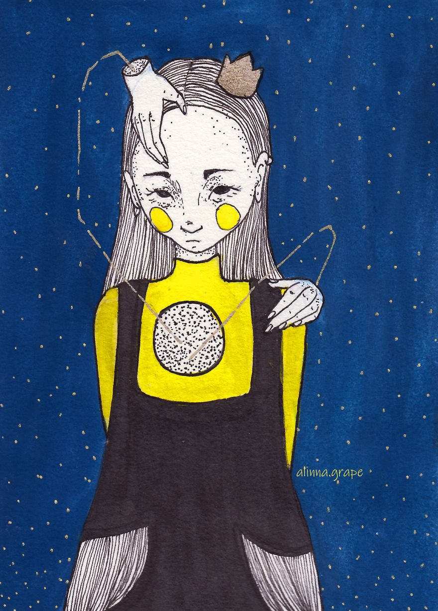 I'm Illustrating Characters Based On My Moody Feelings.