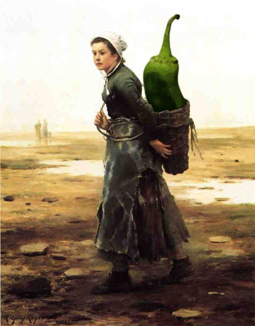 Daniel Ridgway Knight - The Chile Gatherer