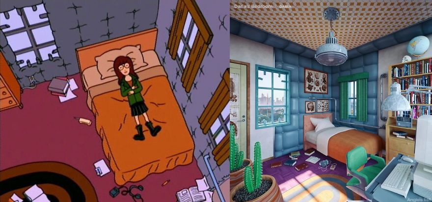 Designer Creates Real Life Version Of 6 Popular Cartoon Bedrooms
