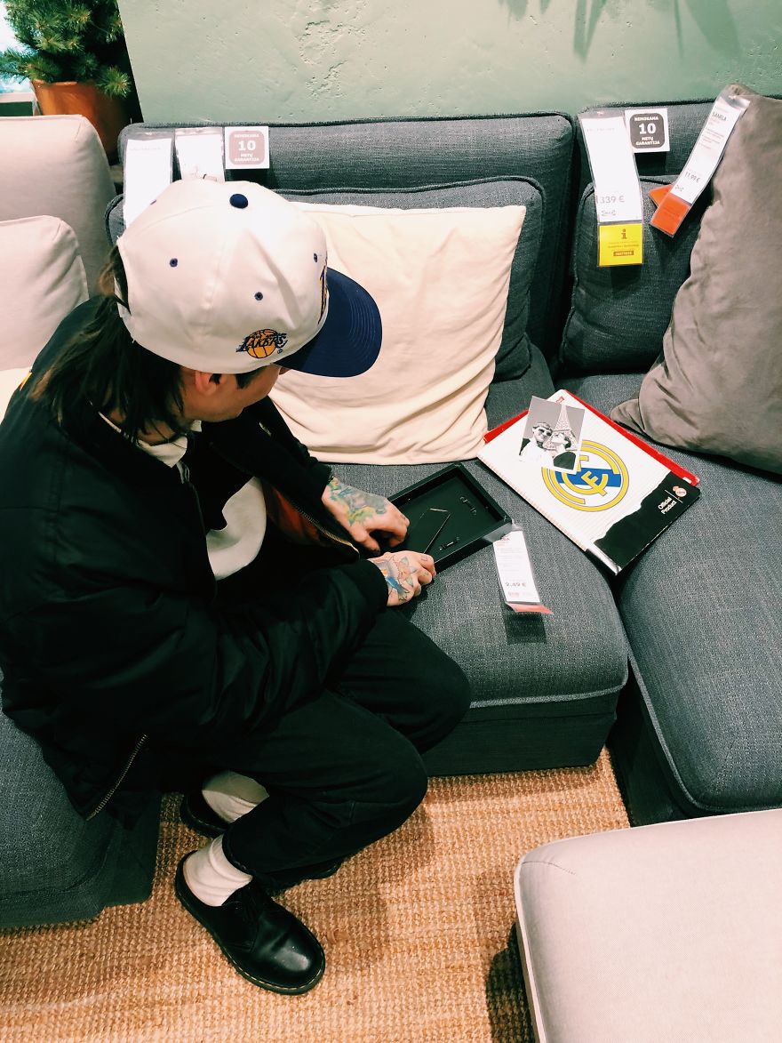 My Girlfriend And I Pranked IKEA By Replacing Boring Fake Stock Photos With Photos Of Ourselves My Girlfriend And I Pranked IKEA By Replacing Boring Fake Stock Photos With Photos Of Ourselves