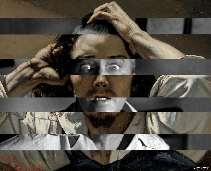 Courbet's "The Desperate Man" & James Stewart