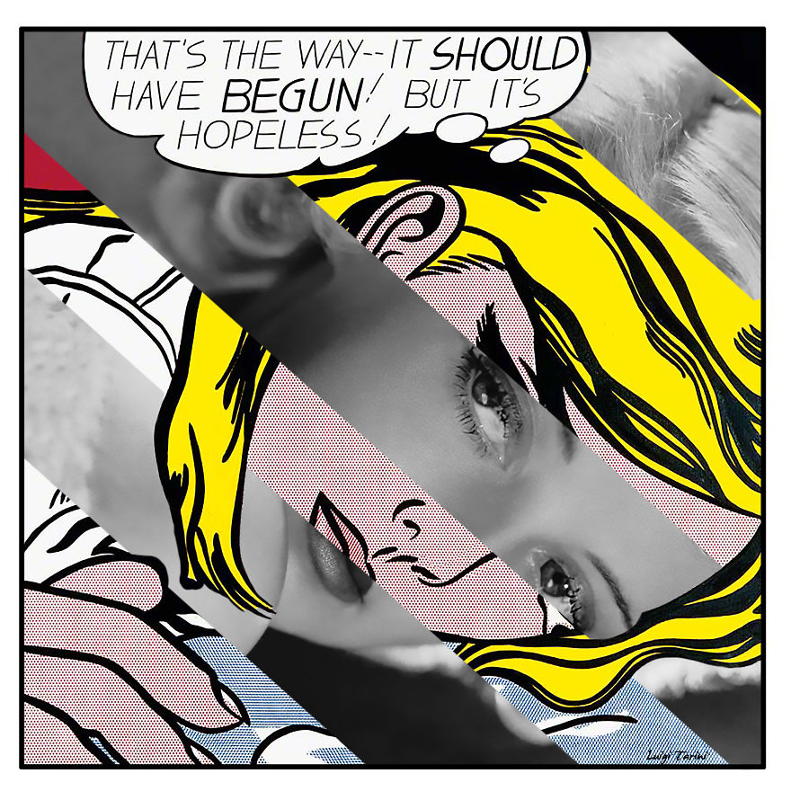 Roy Lichtenstein's "Hopeless" & Bette Davis