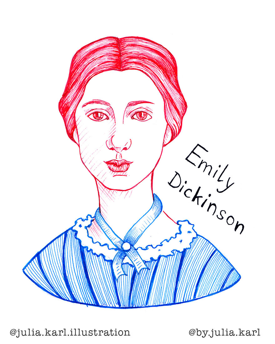 I Challenged Myself To Daily Draw A Portrait Of A Female Achiever For 31 Days