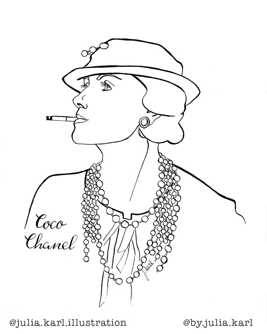 I Challenged Myself To Daily Draw A Portrait Of A Female Achiever For 31 Days