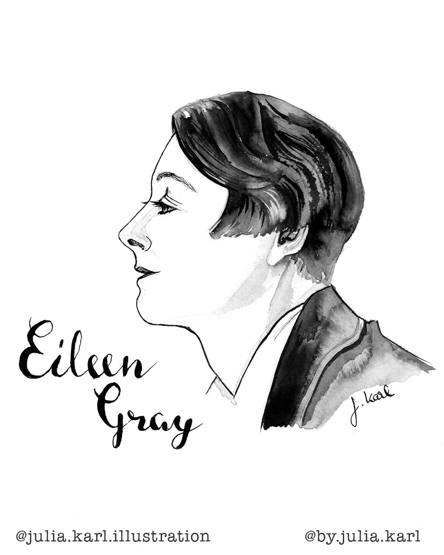 I Challenged Myself To Daily Draw A Portrait Of A Female Achiever For 31 Days