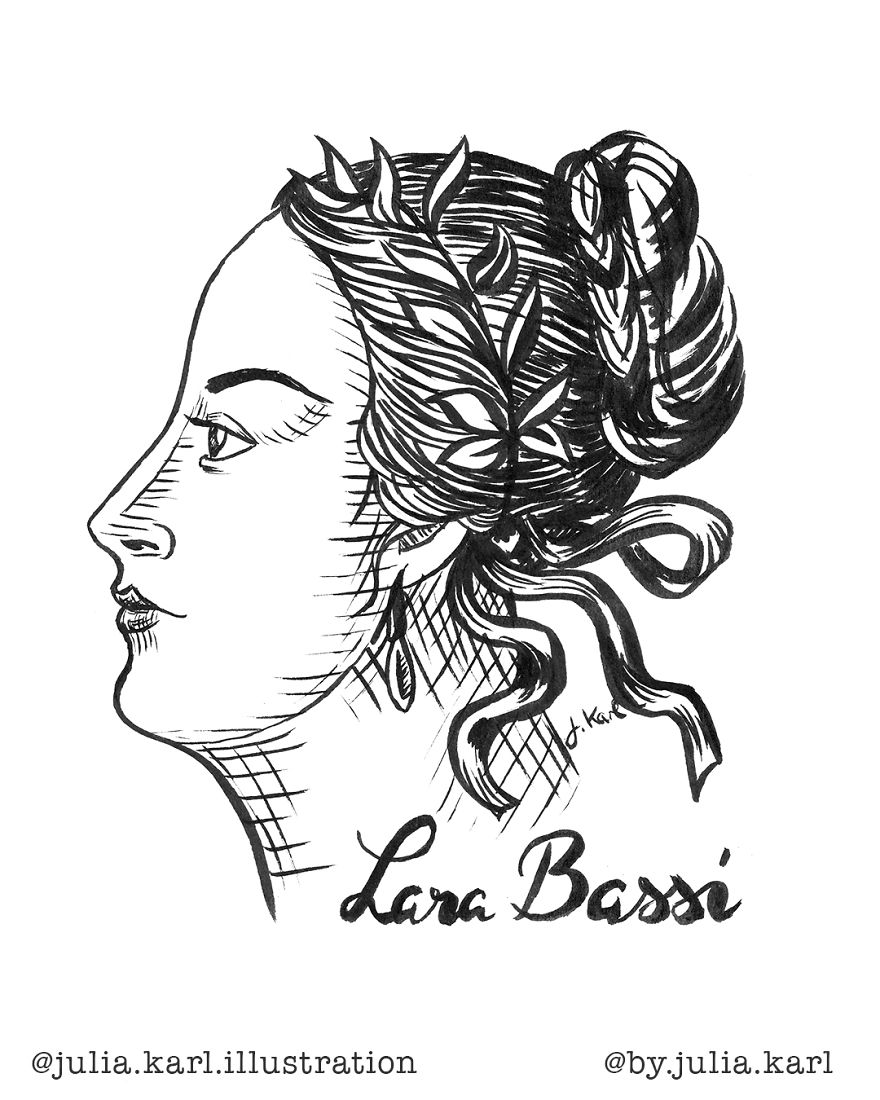 I Challenged Myself To Daily Draw A Portrait Of A Female Achiever For 31 Days