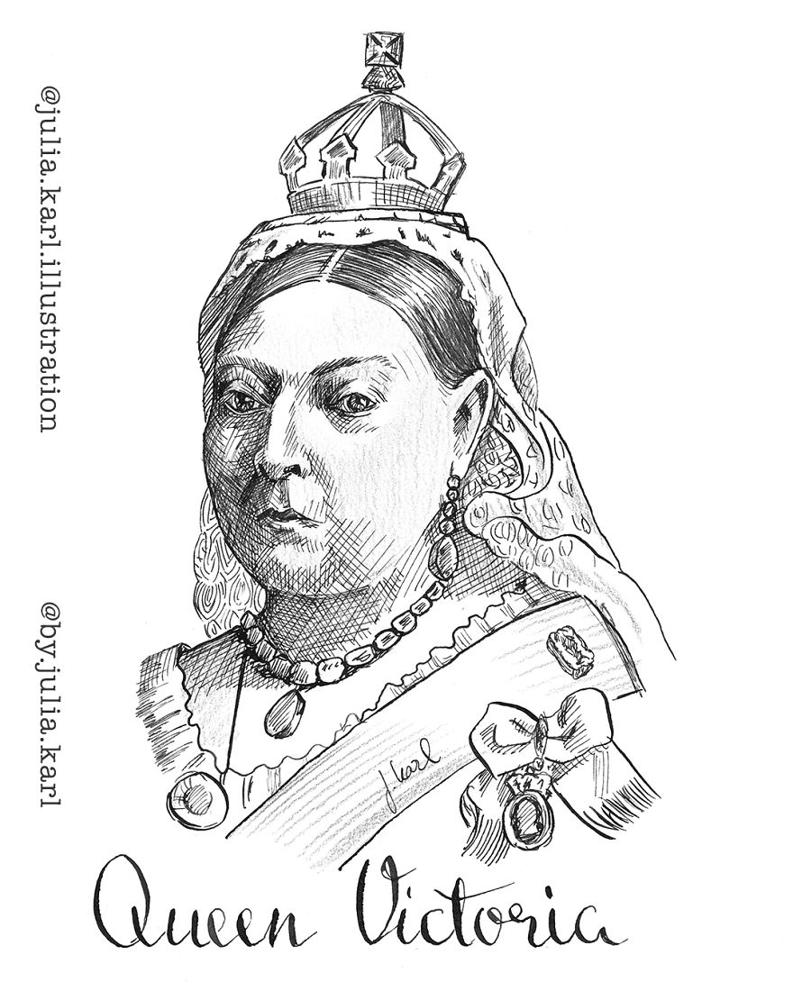 I Challenged Myself To Daily Draw A Portrait Of A Female Achiever For 31 Days