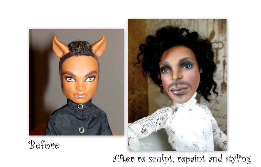I Personalize, Re-Sculpt And Recycle Pre-Loved Dolls Into Famous People