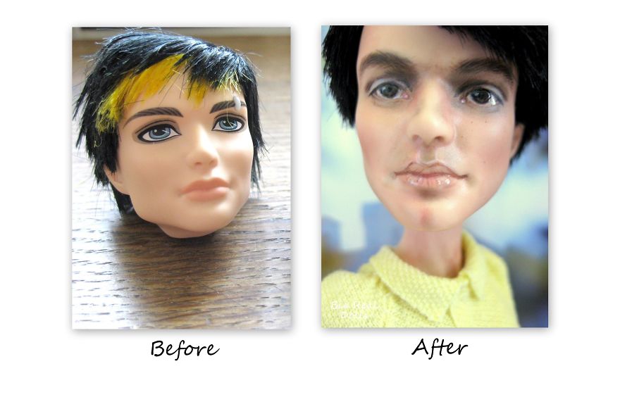 I Personalize, Re-Sculpt And Recycle Pre-Loved Dolls Into Famous People