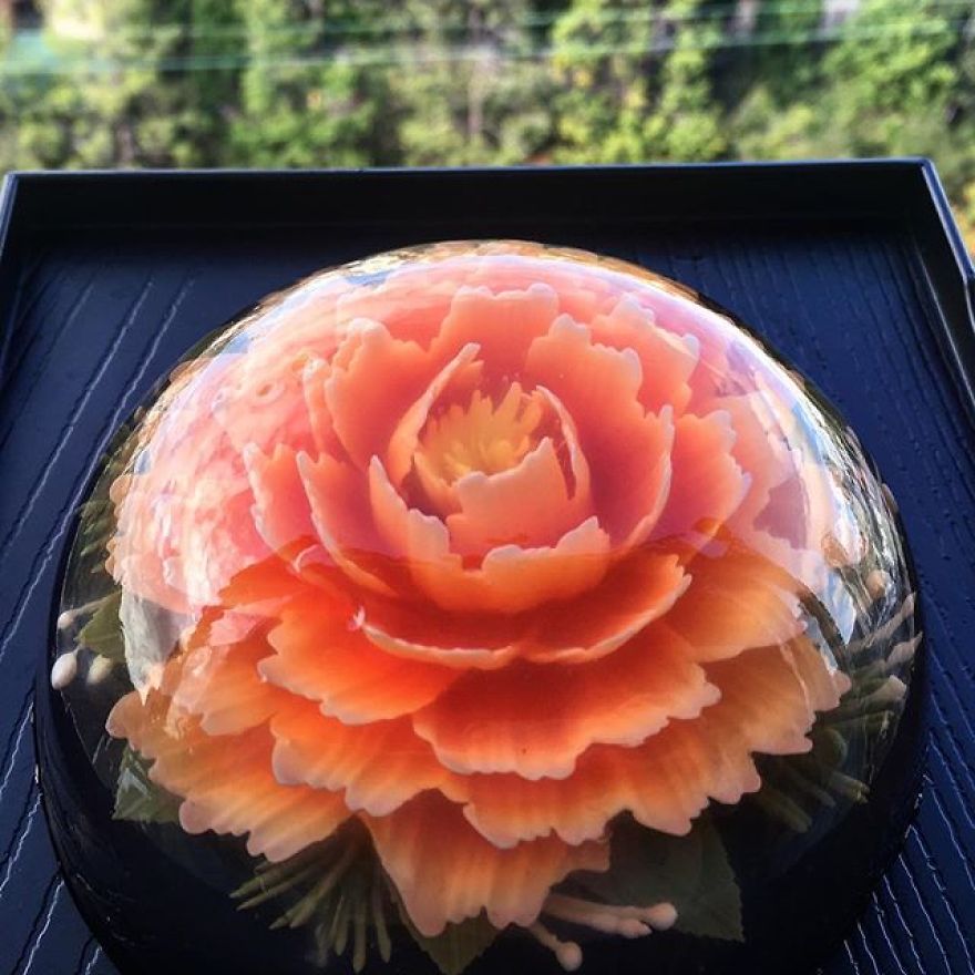 I Transform Floral Bouquets And Koi Ponds Into Edible 3d Jelly Art