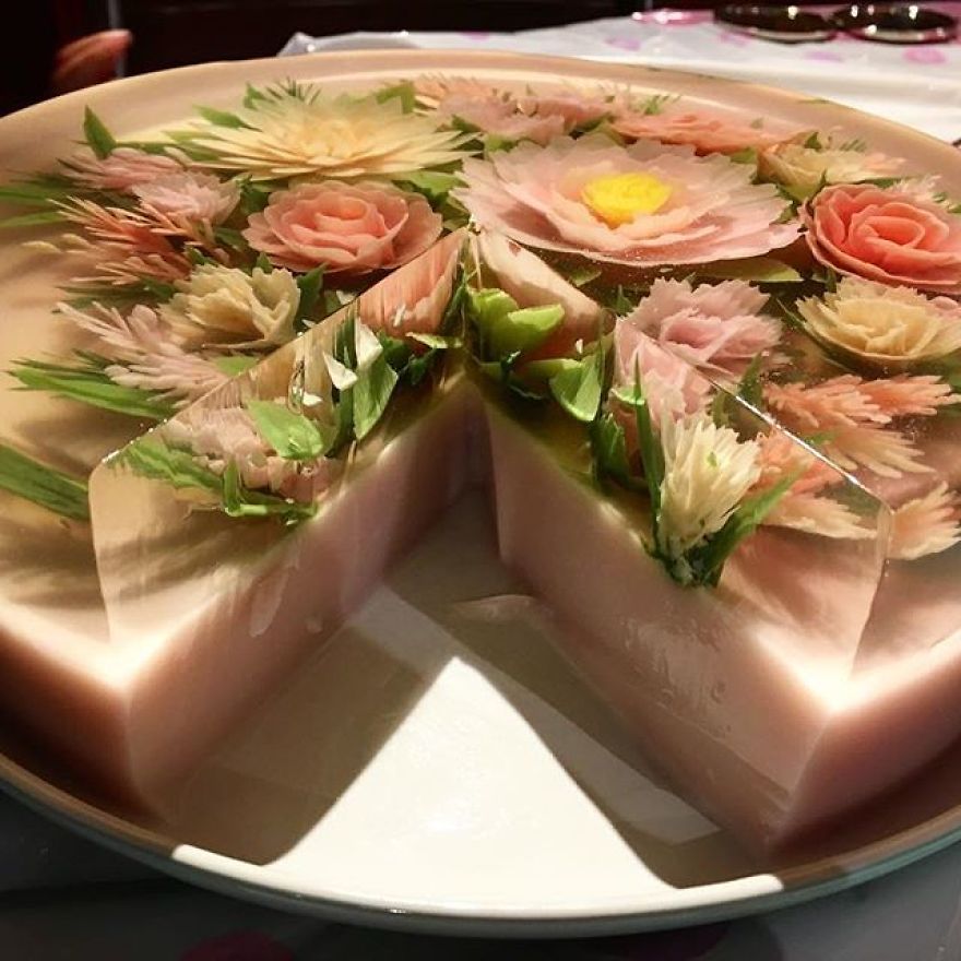 I Transform Floral Bouquets And Koi Ponds Into Edible 3d Jelly Art