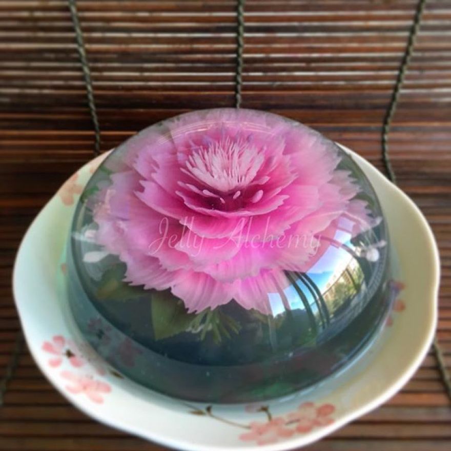 I Transform Floral Bouquets And Koi Ponds Into Edible 3d Jelly Art