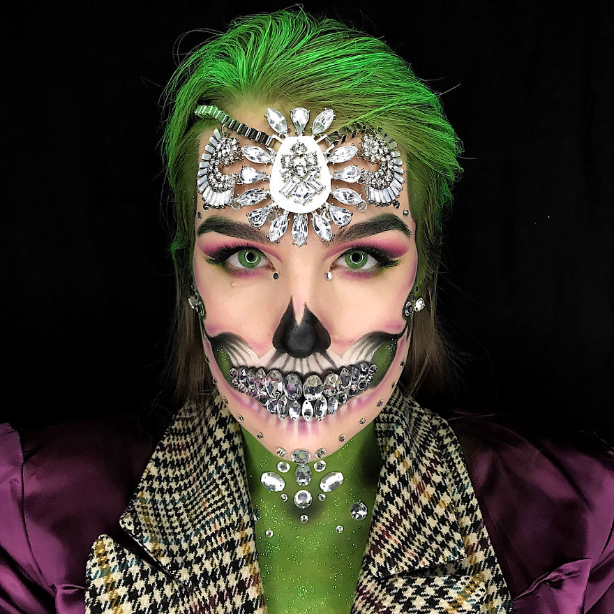 I Use My Own Face And Body As A Canvas To Create Unique Looks And Illusion Makeup