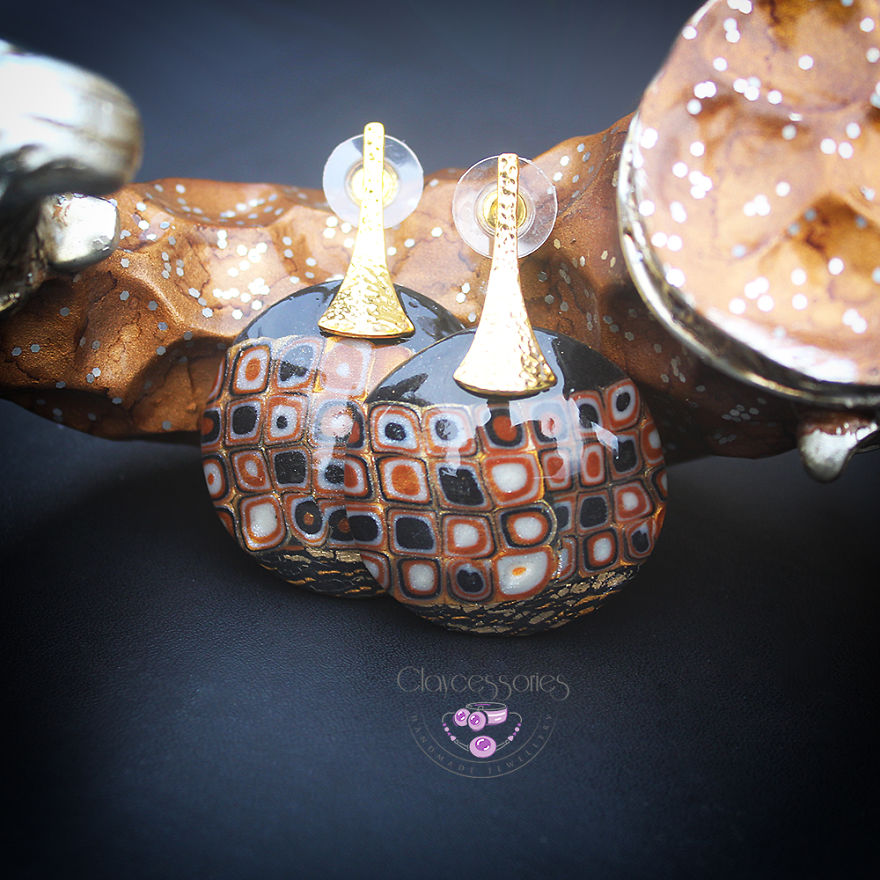 I Use Polymer Clay To Reproduce Fragments Of Gustav Klimt's Paintings