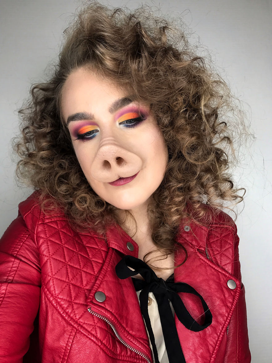 I Use My Own Face And Body As A Canvas To Create Unique Looks And Illusion Makeup