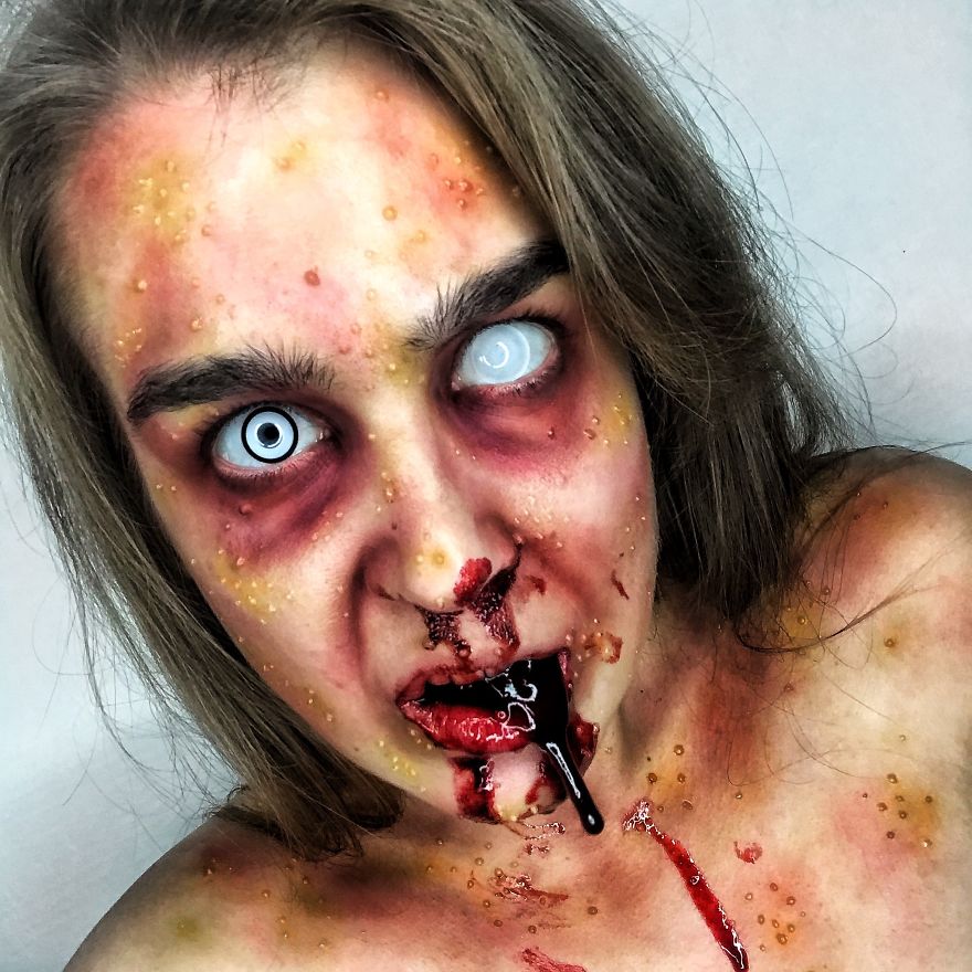 I Use My Own Face And Body As A Canvas To Create Unique Looks And Illusion Makeup