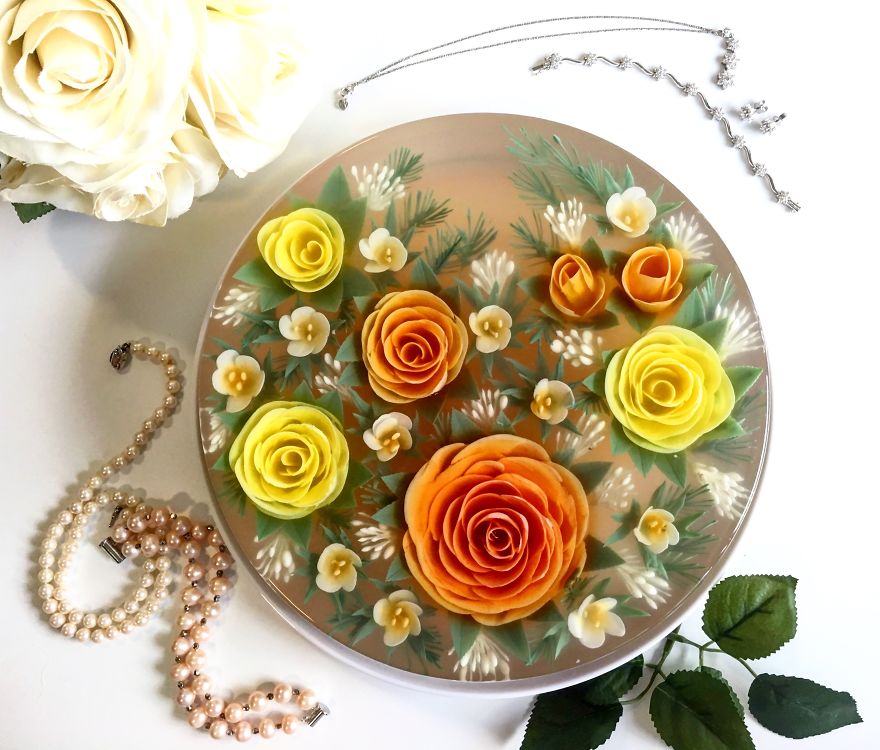 I Transform Floral Bouquets And Koi Ponds Into Edible 3d Jelly Art