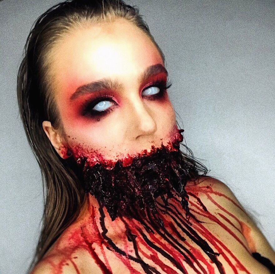 I Use My Own Face And Body As A Canvas To Create Unique Looks And Illusion Makeup