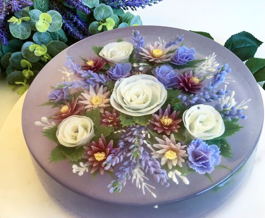 I Transform Floral Bouquets And Koi Ponds Into Edible 3d Jelly Art
