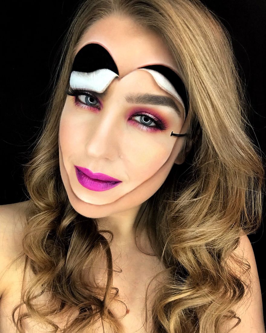 I Use My Own Face And Body As A Canvas To Create Unique Looks And Illusion Makeup