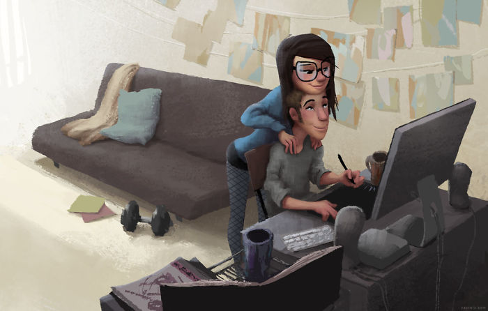 Illustrator Shows In Adorable Images The True Meaning Of Love Between Couples