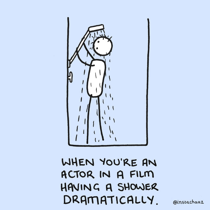 Guy Illustrates 10 Shower Moments We All Have In The Shower