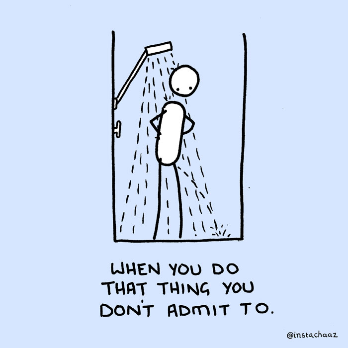 Guy Illustrates 10 Shower Moments We All Have In The Shower