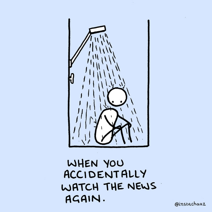 Guy Illustrates 10 Shower Moments We All Have In The Shower