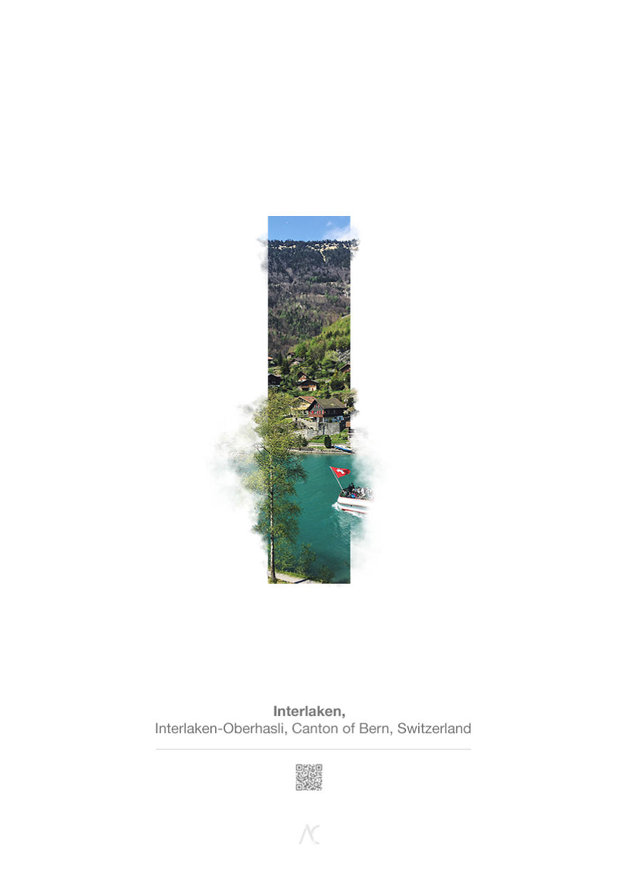 I Made This Swiss Alphabet Combining A Beautiful Landscapes With Typography