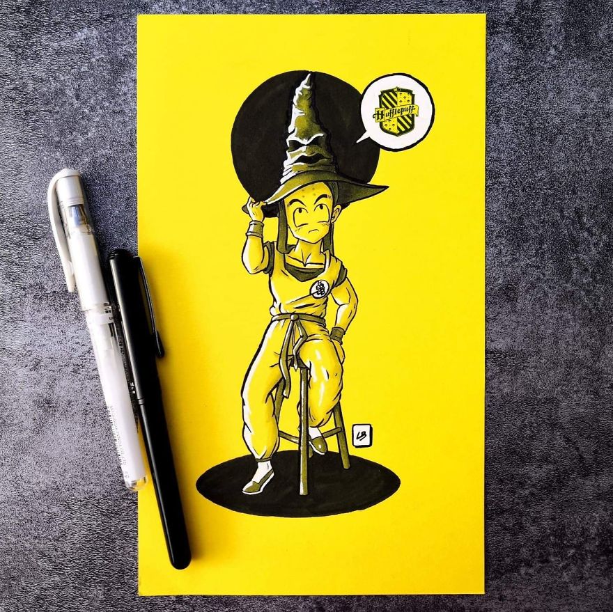 What Would Happen If The Harry Potter's Sorting Hat Shows Up In Dragon Ball's World?