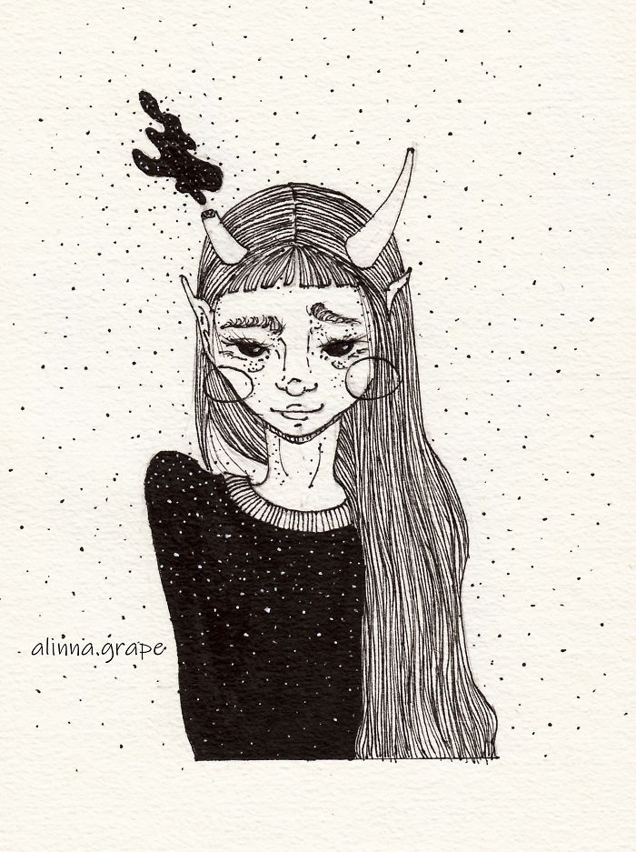 I’m Illustrating Characters Based On My Moody Feelings.