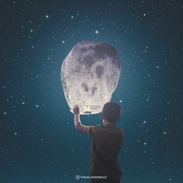 Selenophile Artist Expressed His Love To Moon Through His Art.